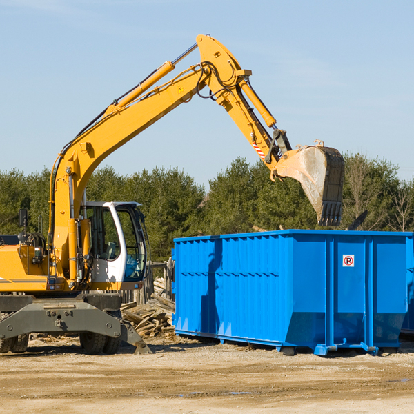 what size residential dumpster rentals are available in West Nyack New York